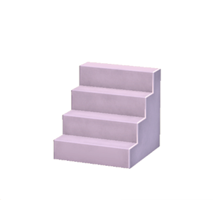 Purple Concrete steps