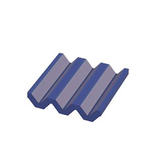 None Corrugated metal