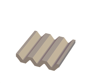 Beige Corrugated metal