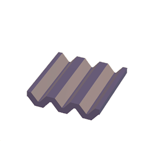 Plum Corrugated metal