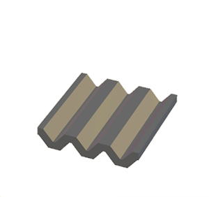 Black Corrugated metal