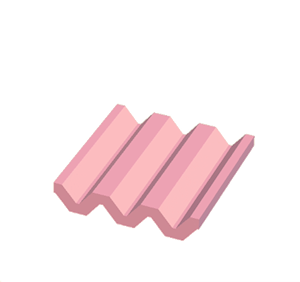 Pink Corrugated metal