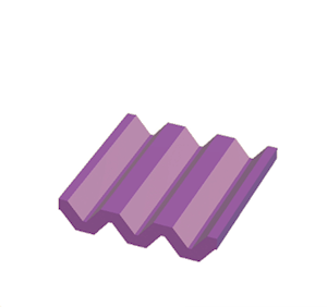 Purple Corrugated metal
