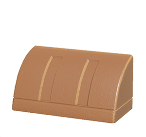 Brown Curved eave