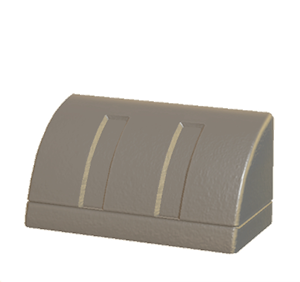 Black Curved eave