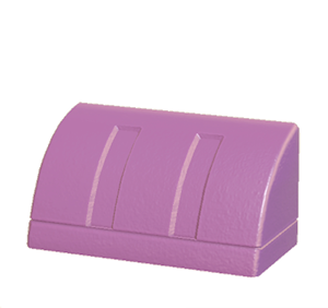 Purple Curved eave