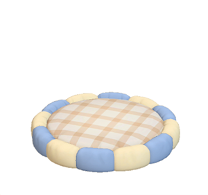 Navy Cushion bed