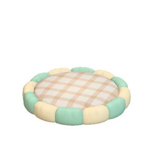 Aquamarine Cushion bed