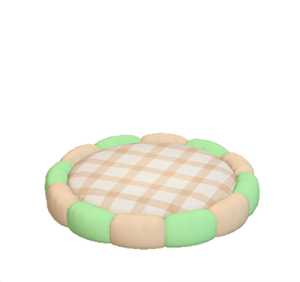 Green Cushion bed