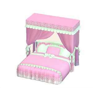 Green Cute bed