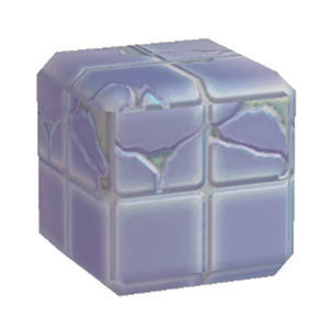 Plum Damaged glossy tiling