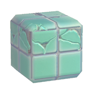 Aquamarine Damaged glossy tiling