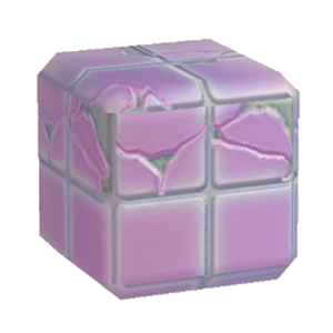 Purple Damaged glossy tiling