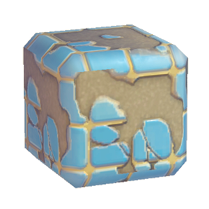 Blue Damaged mosaic tiling