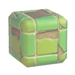 Green Damaged square tiling