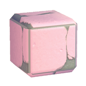 Pink Damaged stone flooring