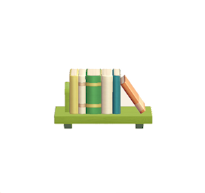 Lime Decorative bookshelf