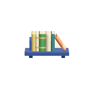 Navy Decorative bookshelf