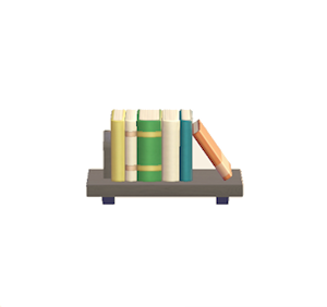 Black Decorative bookshelf