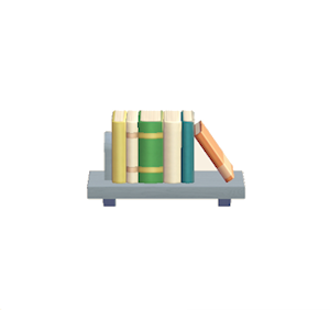 Gray Decorative bookshelf