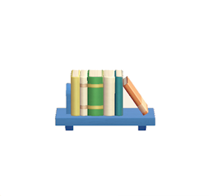 Blue Decorative bookshelf