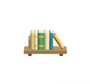 Yellow Decorative bookshelf