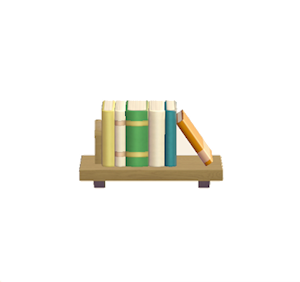 Aquamarine Decorative bookshelf