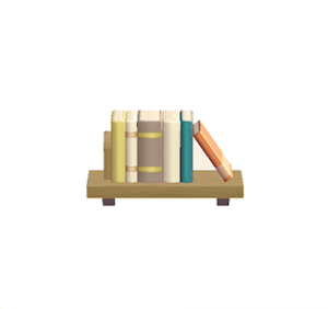 Beige Decorative bookshelf