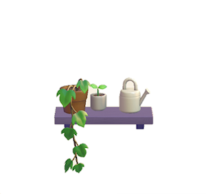 Plum Decorative plant shelf