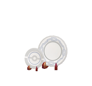 White Decorative plates