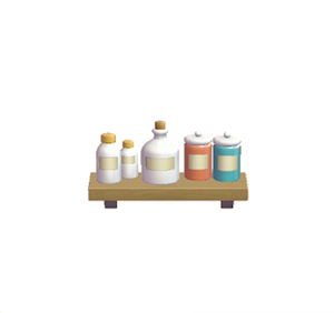 None Decorative storage shelf