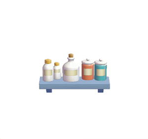 Cyan Decorative storage shelf