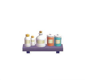 Plum Decorative storage shelf