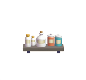 Black Decorative storage shelf