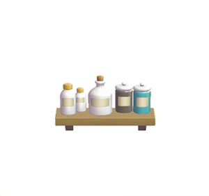 Black Decorative storage shelf