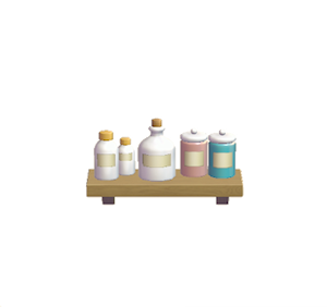 Pink Decorative storage shelf