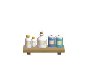 Blue Decorative storage shelf