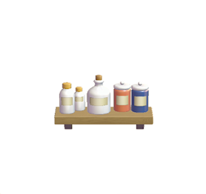 Navy Decorative storage shelf