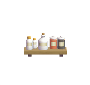 Black Decorative storage shelf