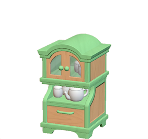 Green Dining cabinet