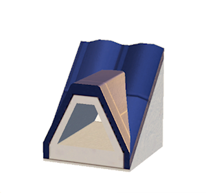 Navy Dormered brick roof