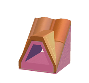 Rose Dormered brick roof