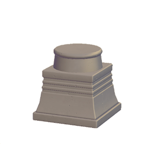 Beige Extravagant pillar (lower)
