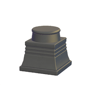 Black Extravagant pillar (lower)