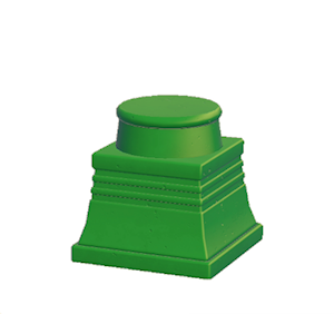 Green Extravagant pillar (lower)