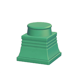 Aquamarine Extravagant pillar (lower)