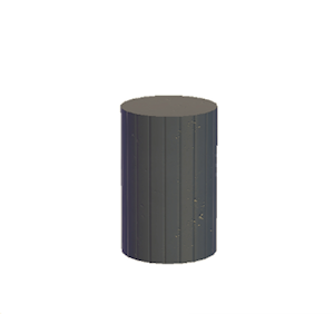 Black Extravagant pillar (middle)