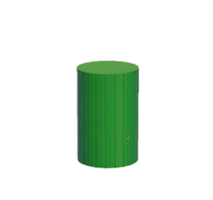 Green Extravagant pillar (middle)