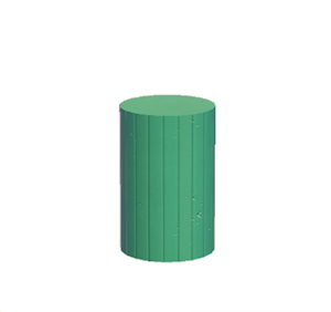 Aquamarine Extravagant pillar (middle)