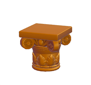 Orange Extravagant pillar (upper)